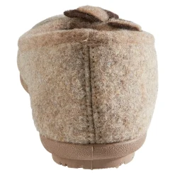 Hausschuh-Ballerina „Bärbel“ taupe