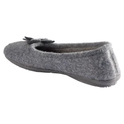 Hausschuh-Ballerina „Bärbel“ grau