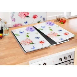 Herdabdeckplatten "Frühling", 2 Stück