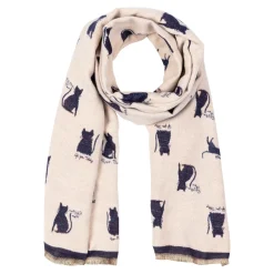 Jacquardschal „Katzenwelt“