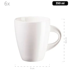 Kaffeebecher 40 cl, Porzellan LA MUSICA