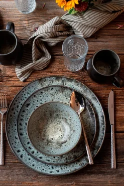 Kaffeebecher-Set, Steinzeug Carellia Grau