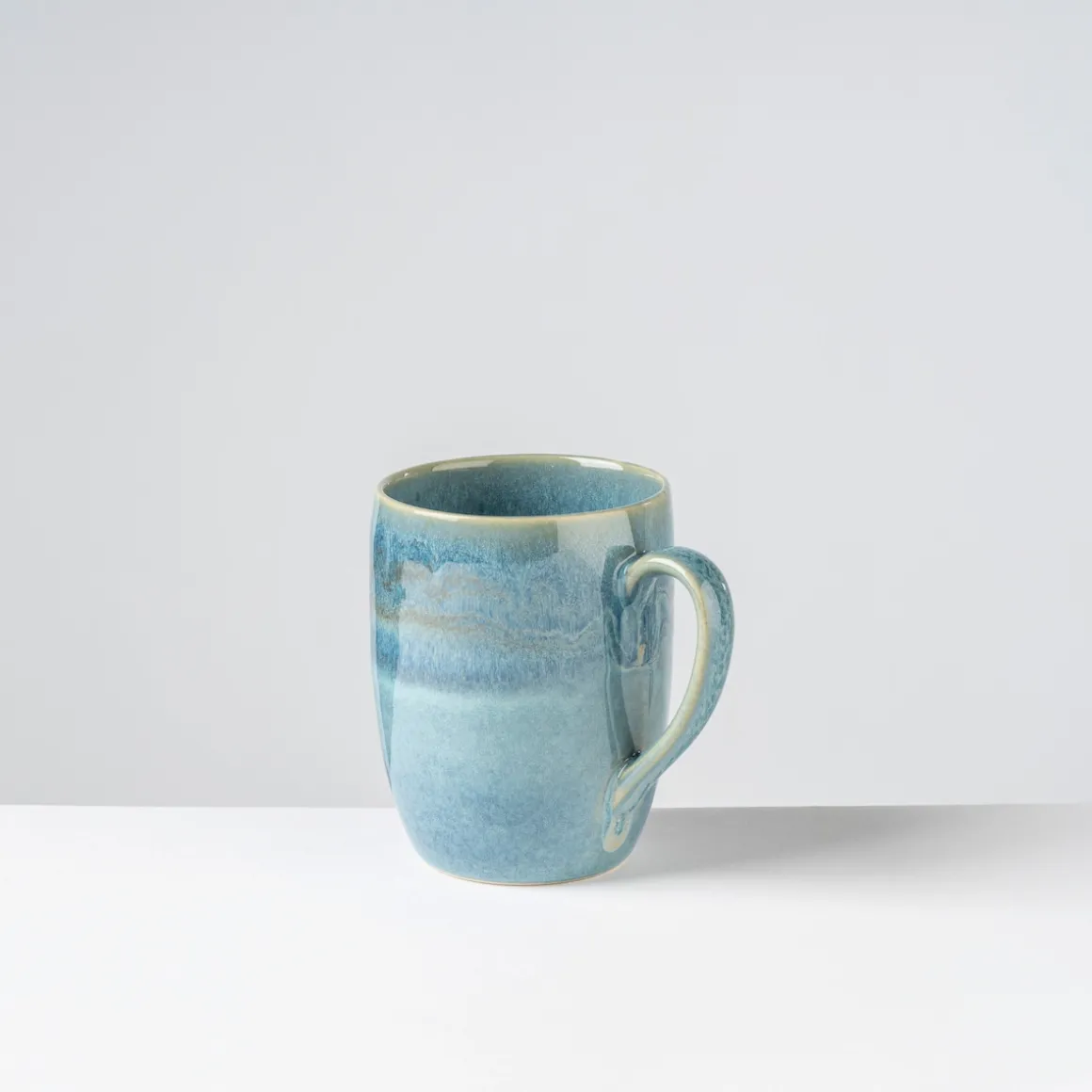 Kaffeebecher-Set, Steinzeug TIEFER SEE Blau / Grün