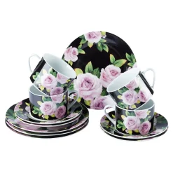 Kaffee-Service "Black-Rose", 12-teilig