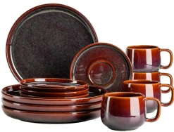 Kaffeeservice, Steinzeug Elina Uno