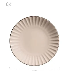 Kaffeeservice, Steinzeug Osita 6 x Speisteller, 6 x Dessertteller, 6 x Müslischüssel