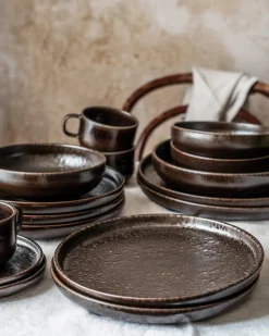 Kaffeeuntertassen-Set, Steinzeug Glockenklang