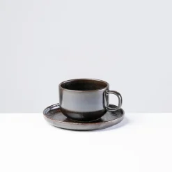 Kaffeeuntertassen-Set, Steinzeug Glockenklang