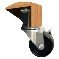 Küchenwagen mit Mülltrennsystem Eiche, grau