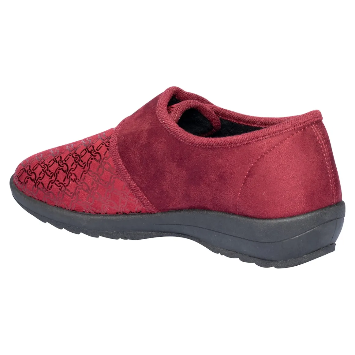 Kletthausschuh „Elegant“ bordeaux