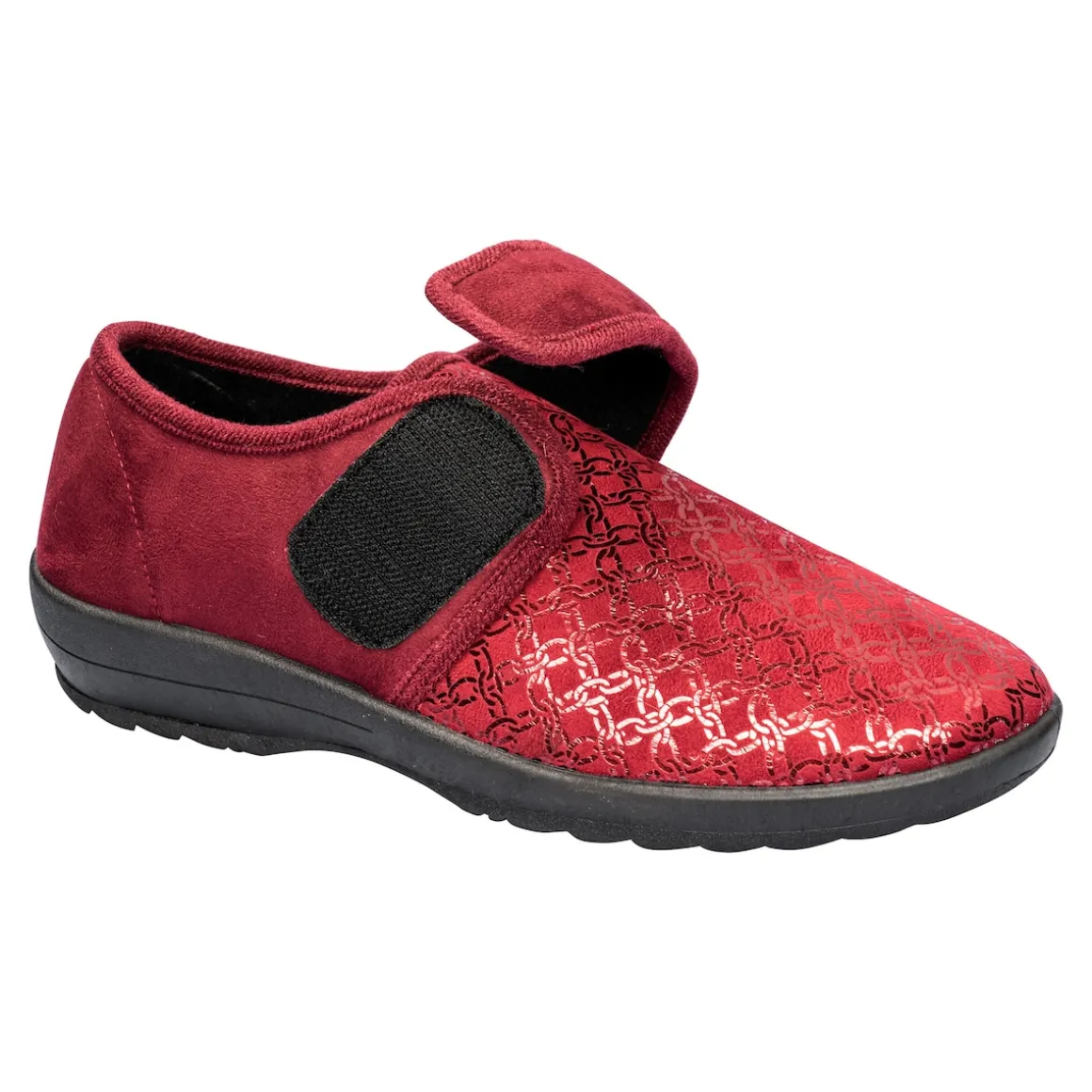 Kletthausschuh „Elegant“ bordeaux