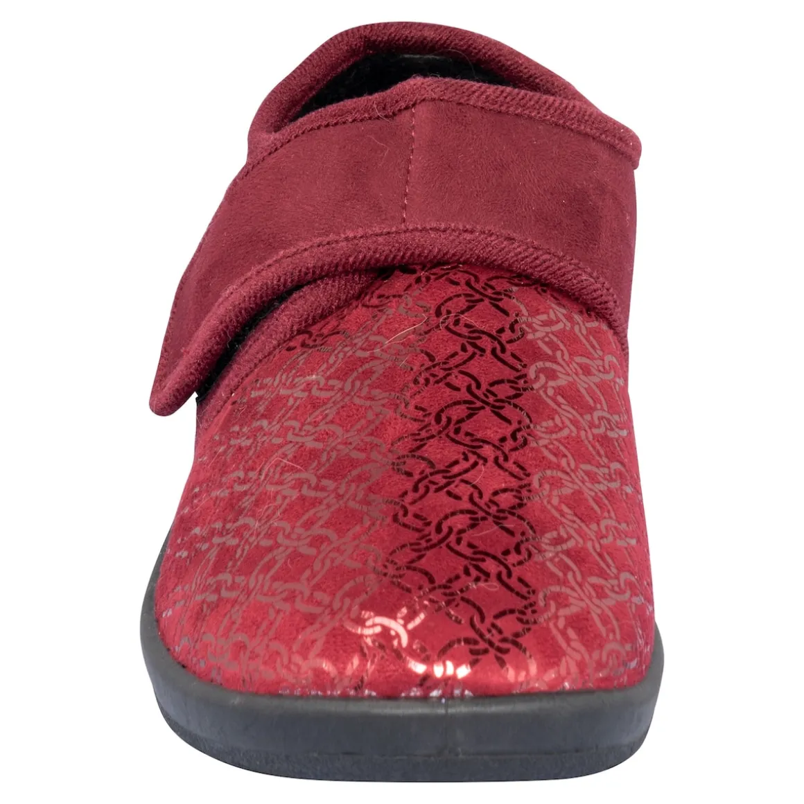 Kletthausschuh „Elegant“ bordeaux