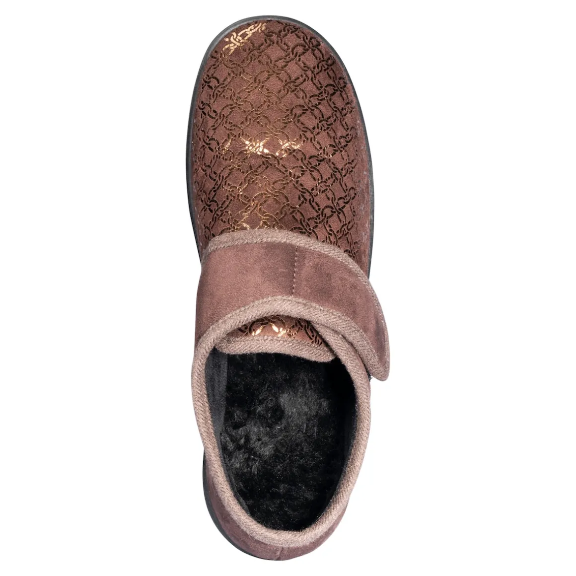 Kletthausschuh „Elegant“ schoko