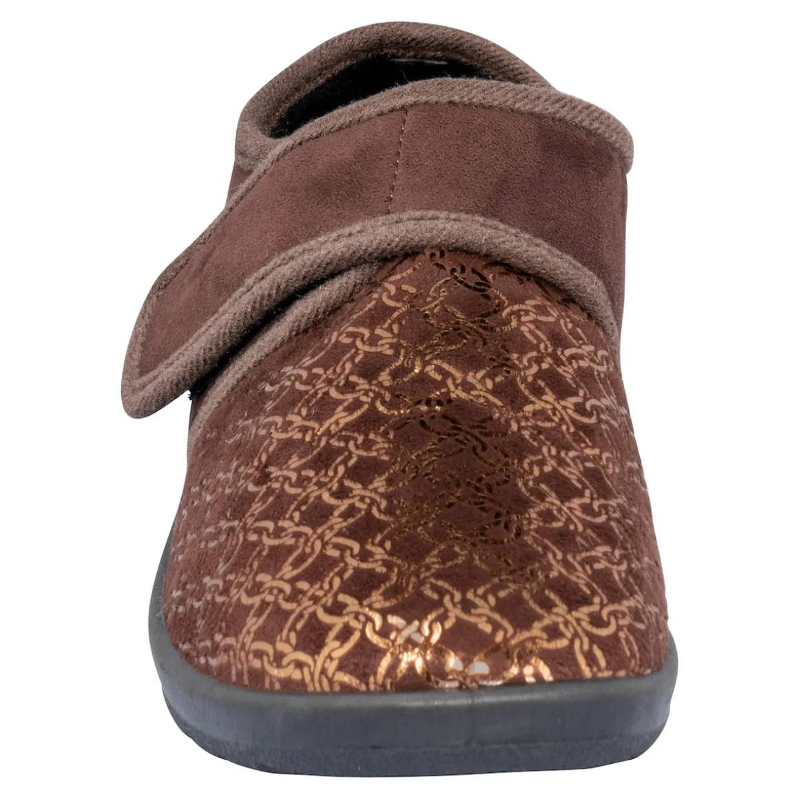 Kletthausschuh „Elegant“ schoko