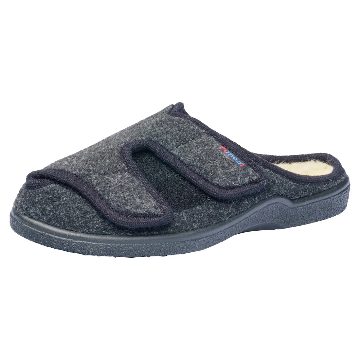 Klettpantoffel mit Schurwolle