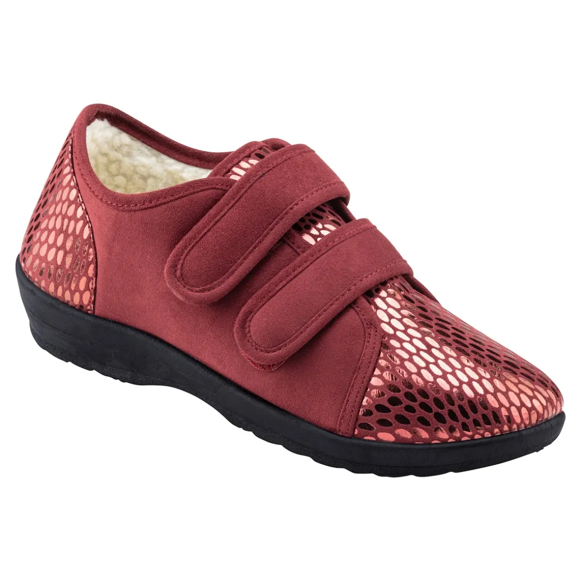 Klett-Pantolette "Petra" bordeaux