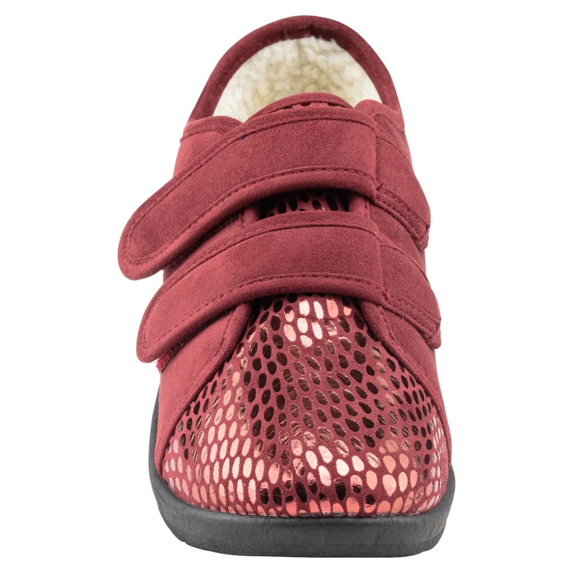 Klett-Pantolette "Petra" bordeaux