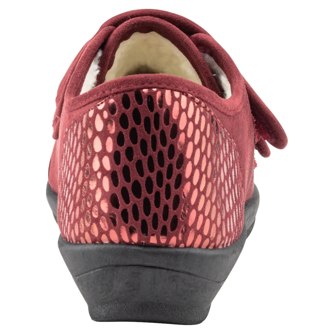 Klett-Pantolette "Petra" bordeaux