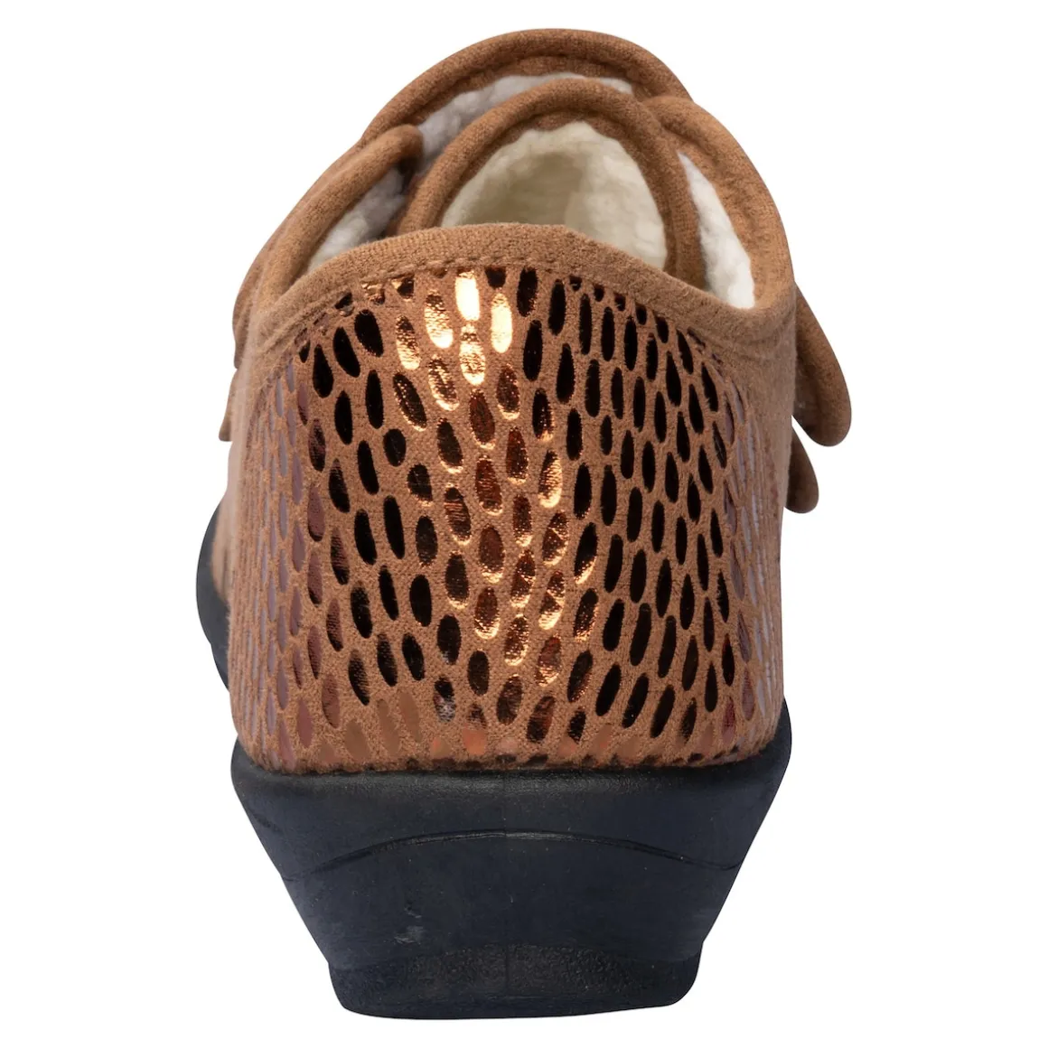 Klett-Pantolette "Petra" braun