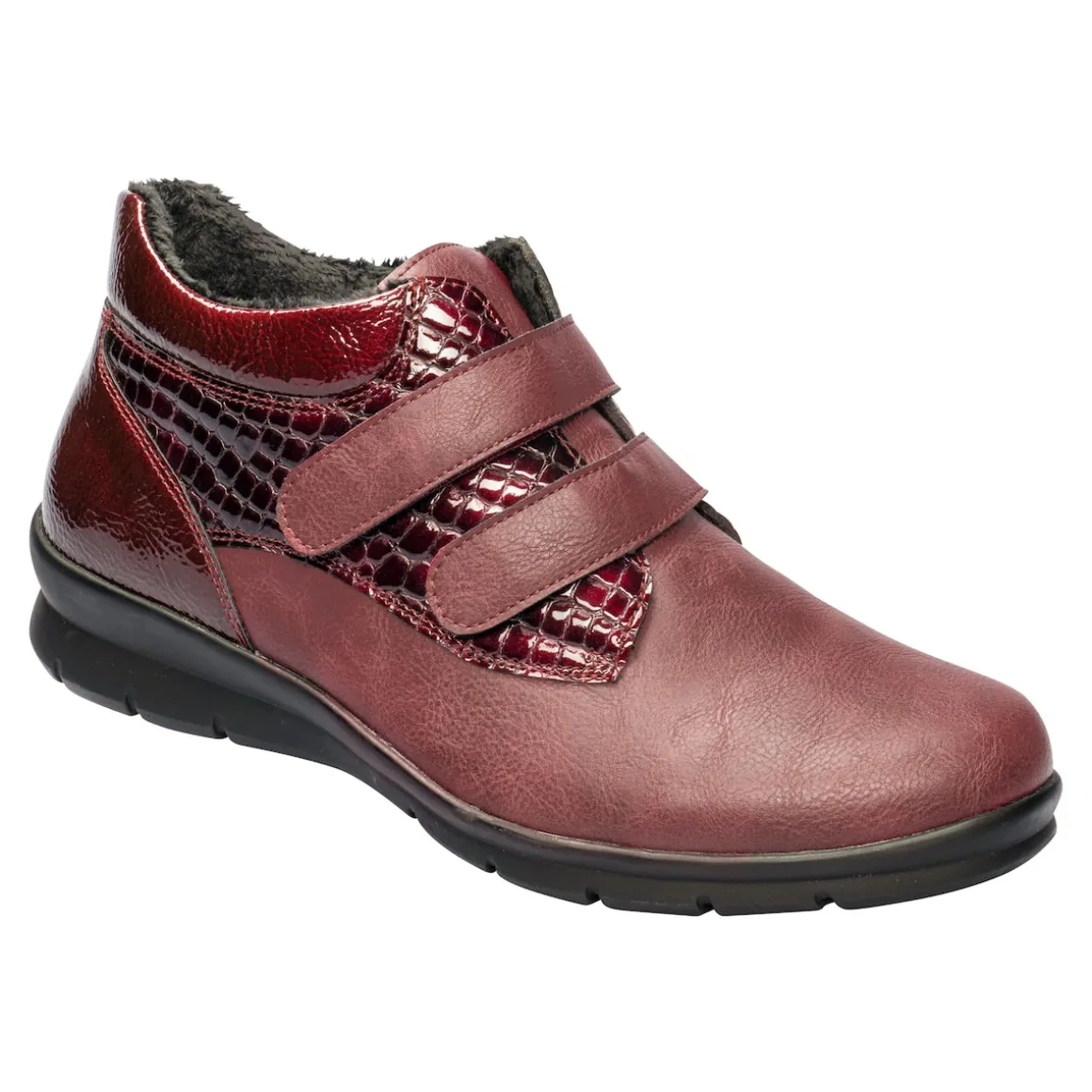 Klett-Stiefelette „Helga“ bordeaux