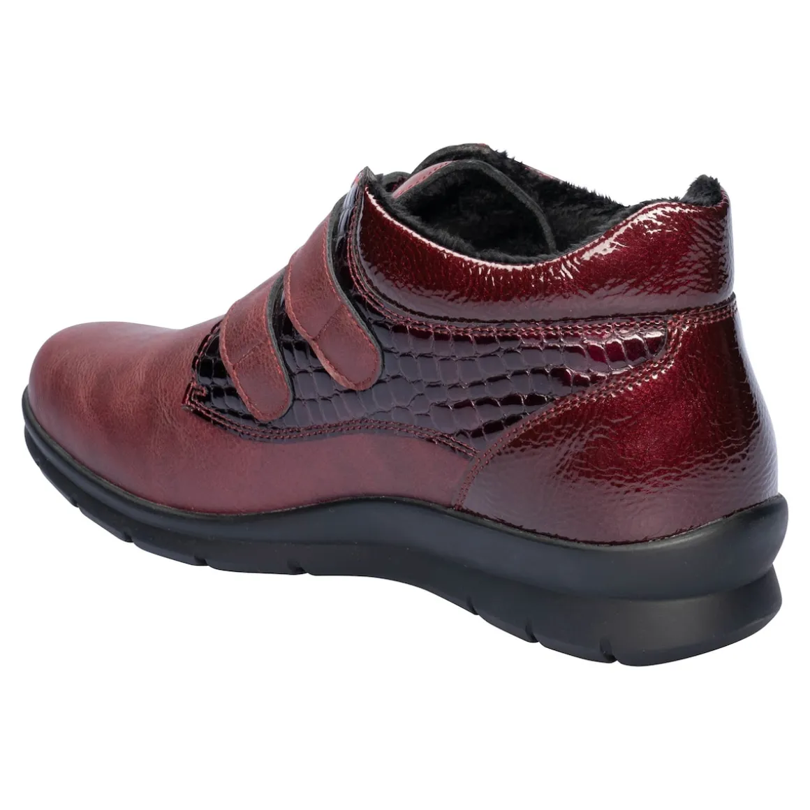 Klett-Stiefelette „Helga“ bordeaux