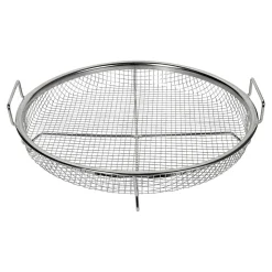 Knusper-Grillkorb "Edelstahl" rund
