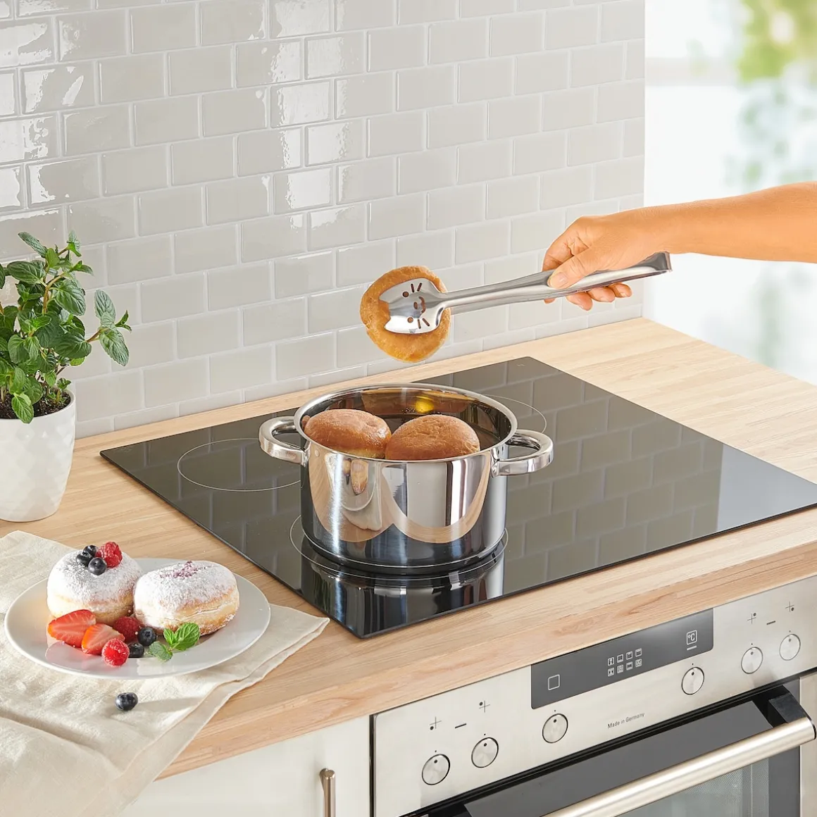 Koch- und Frittier-Zange „Katze“