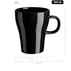 Kombiservice, Keramik Isora Schwarz