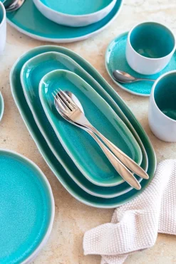 Kombiservice, Steinzeug Elea Hellgrün