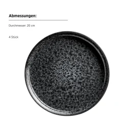 Kombiservice, Steinzeug Filippa Schwarz