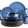 Kombiservice, Steinzeug Filippa Blau