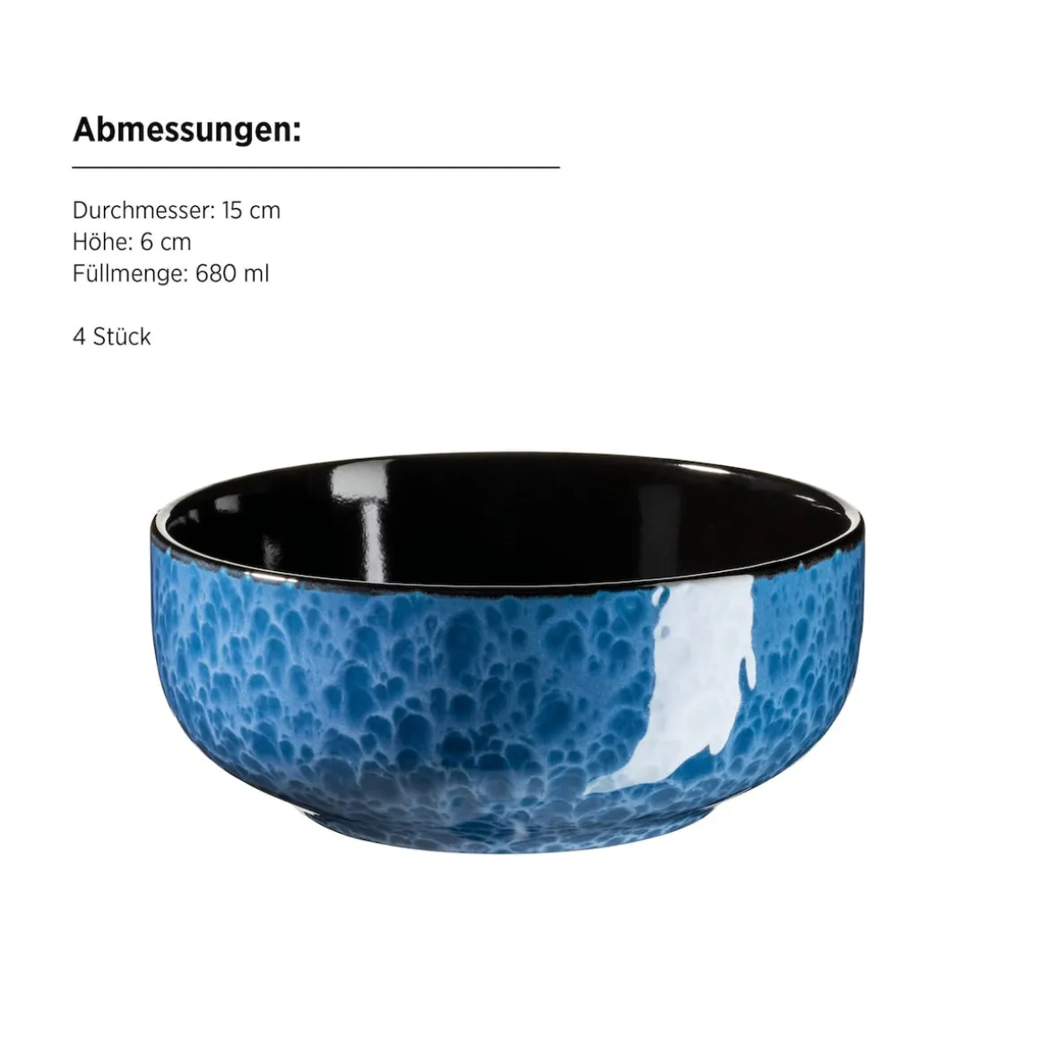 Kombiservice, Steinzeug Filippa Blau