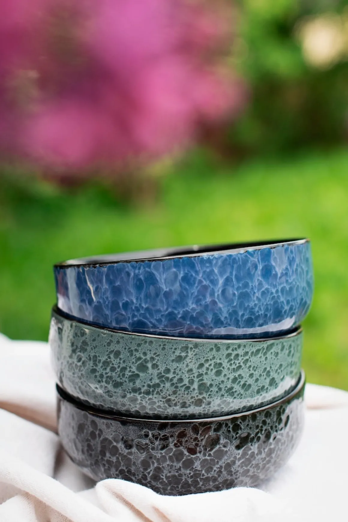 Kombiservice, Steinzeug Filippa Blau