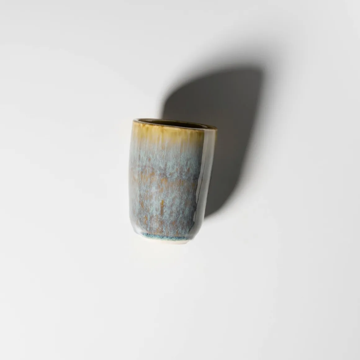 Kombiservice, Steinzeug Flussufer blau, grün, braun