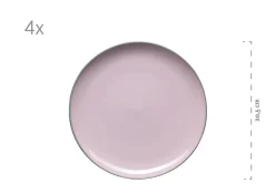 Kombiservice, Steinzeug Maila Petrol, Altrosa, Beige, Dunkelblau