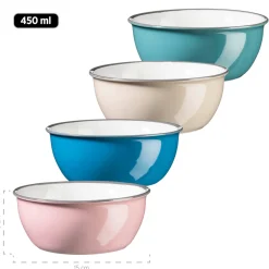 Kombiservice, Steinzeug Maila Petrol, Altrosa, Beige, Dunkelblau