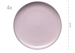 Kombiservice, Steinzeug Maila Rosa / Grau / Blau / Grün