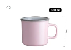 Kombiservice, Steinzeug Maila Rosa / Grau / Blau / Grün