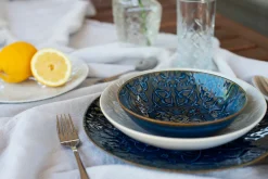 Kombiservice, Steinzeug Trad. Tiles Blau