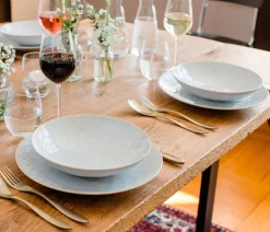 Kombiservice, Steinzeug Trad. Tiles Weiß