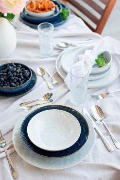 Kombiservice, Steinzeug Trad. Tiles Weiß