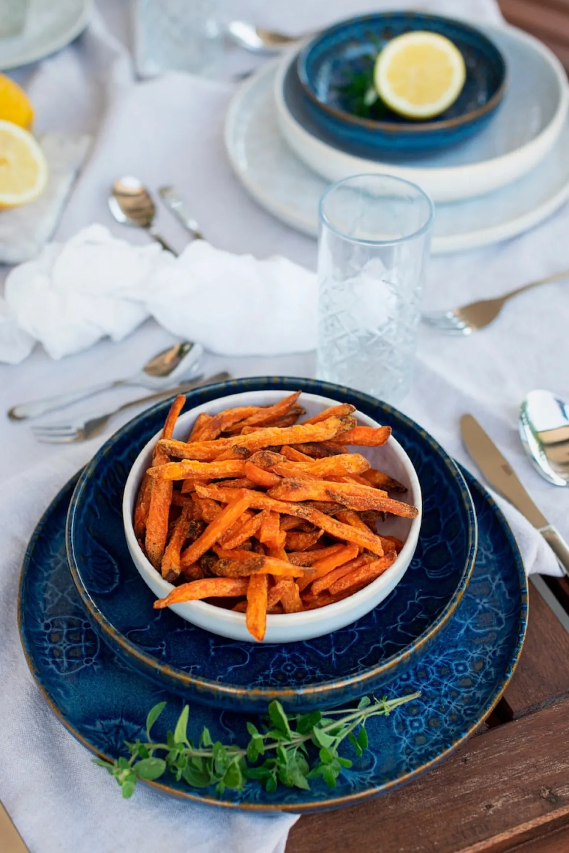 Kombiservice, Steinzeug Trad. Tiles Blau