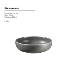 Kombiservice, Steinzeug Unico Grau