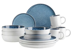 Kombiset, Steinzeug Malea Blau