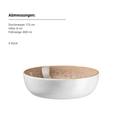 Kombiset, Steinzeug Malea Beige