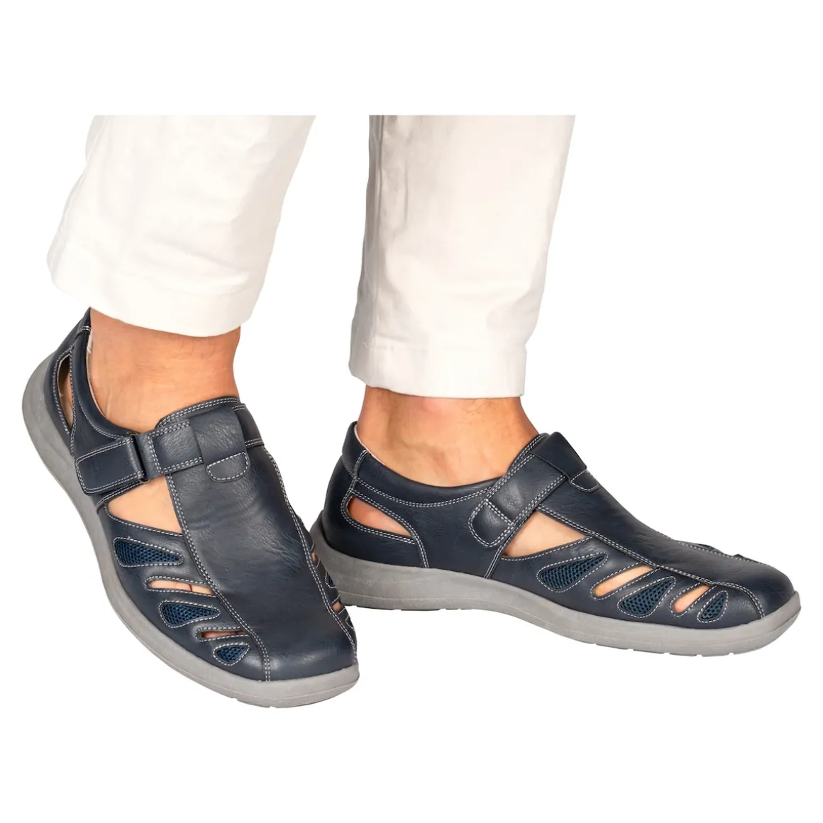 Komfort-Herrensandale "Helmut" marine