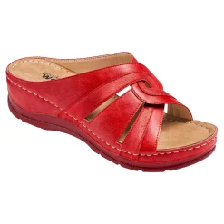 Komfort-Pantolette "Beate" rot