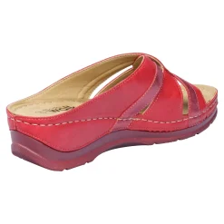 Komfort-Pantolette "Beate" rot