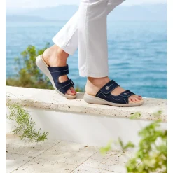 Komfort-Pantolette mit Leder „Lisa“