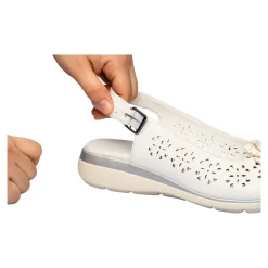 Komfort-Sandalette „Rose“ weiß